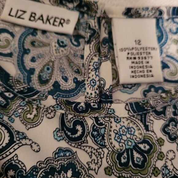 Liz Baker paisley top - Picture 7 of 7